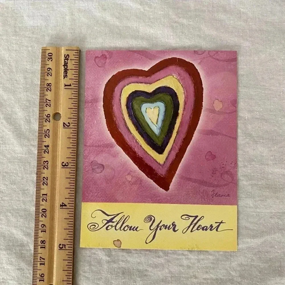 Vintage 6/pk‎ INSPIRING WORDS Greeting Cards Leanin' Tree Flavia Weedn NOS
